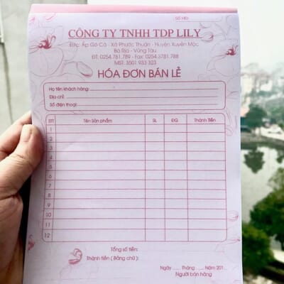In Hoá Đơn Bán Lẻ