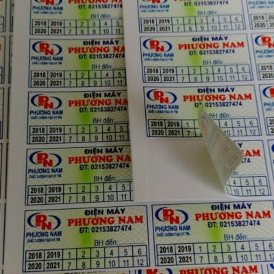 In Tem Bảo Hành - Tem Vỡ