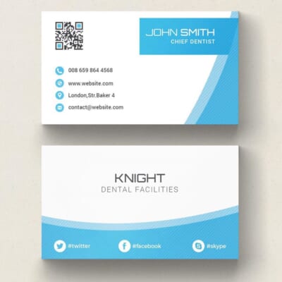 in Card Visit In Offset