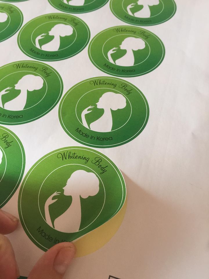 In tem nhãn, In nhãn dán trên chất liệu giấy decal giấy