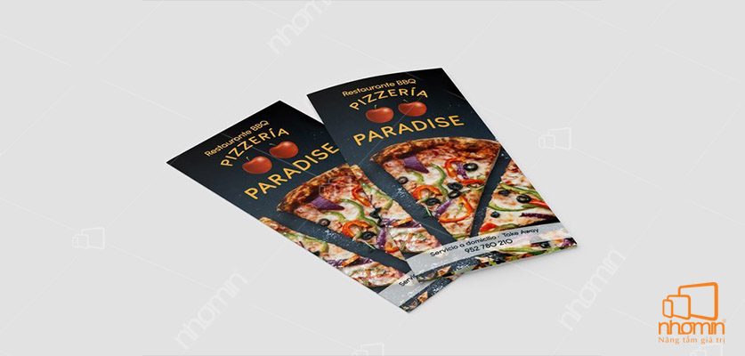 Mẫu menu đồ ăn pizza