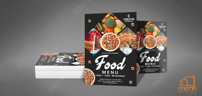 Mẫu menu tham khảo
