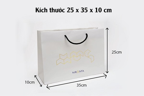 Kích thước túi giấy đạt chuẩn